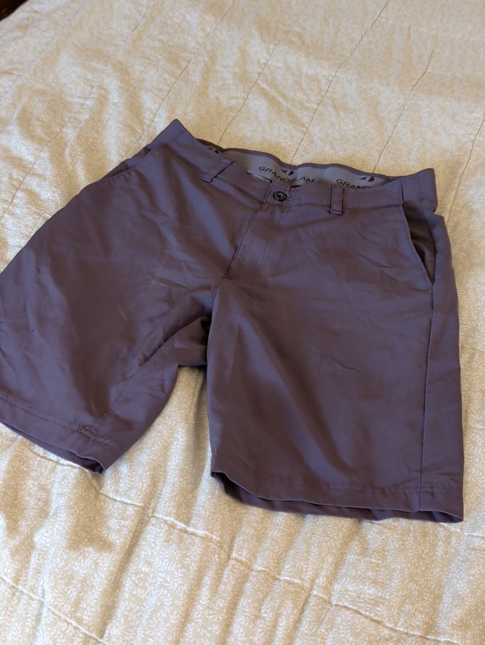 Grand Slam Men's Shorts - Mauve Plum